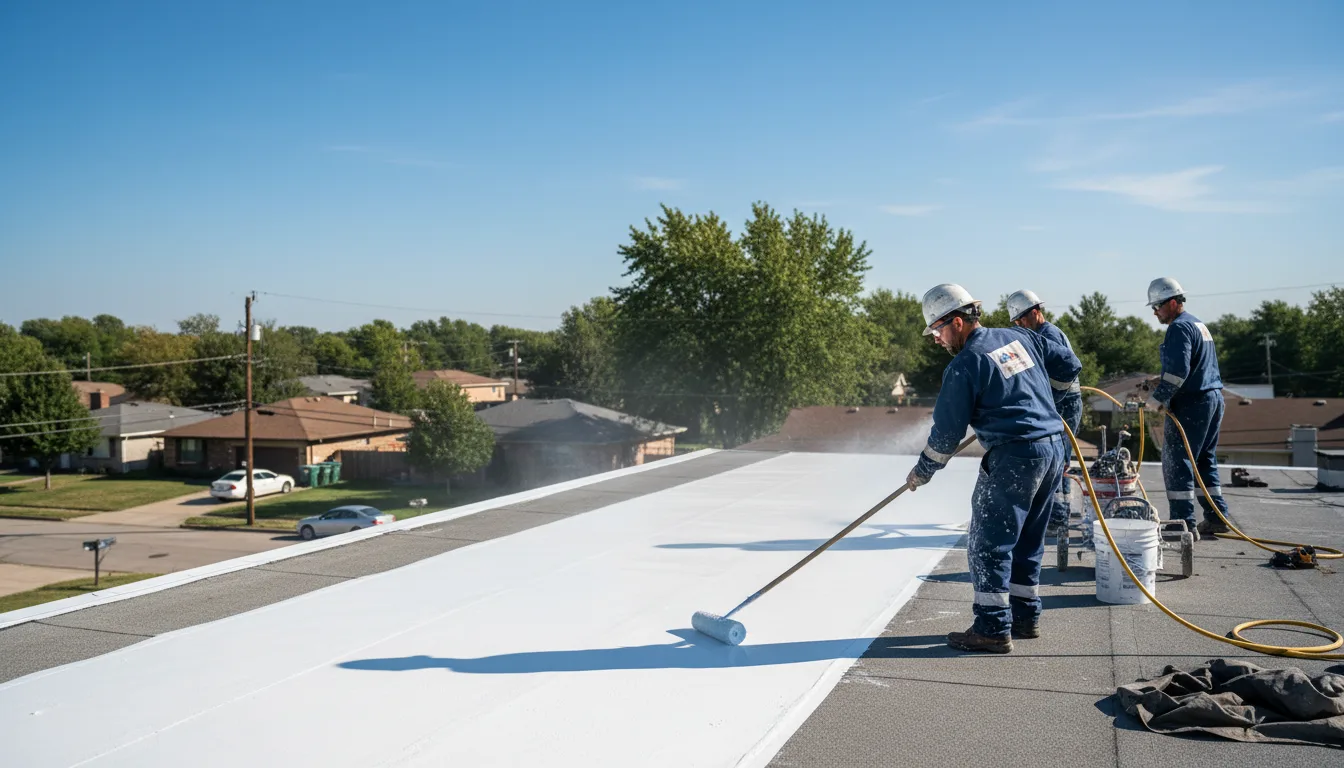 Commercial roof coating in Pinckney, MI near me